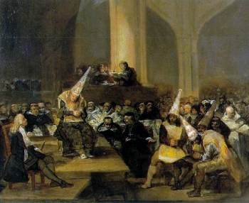800px-Scene from an Inquisition by Goya