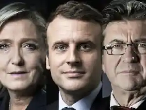 Macron Le Pen Melenchon