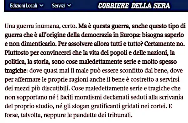 corriere sdogana crimini di guerra