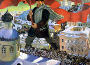 kustodiev il bolscevico 1920