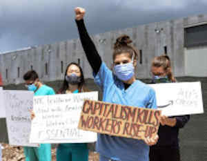 capitalism kills workers rise up small