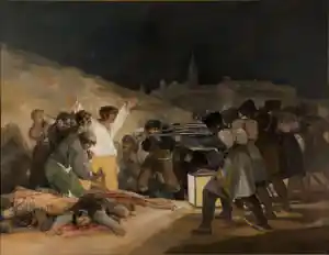 El Tres de Mayo by Francisco de Goya from Prado thin black margin result