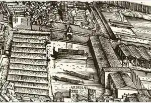 VENEZIA Bucentaur JacopodeBarbari PiantadiVenezia 1500 detail.jpg