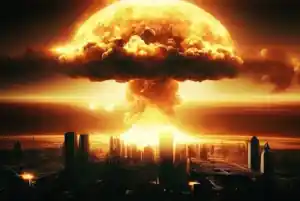 esplosione di una bomba nucleare su una citta moderna durante la guerra mondiale 778980 620