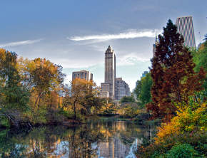 Southwest corner of Central Park looking east NYC