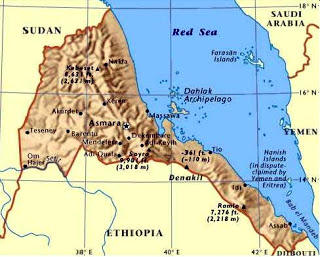 mappa eritrea