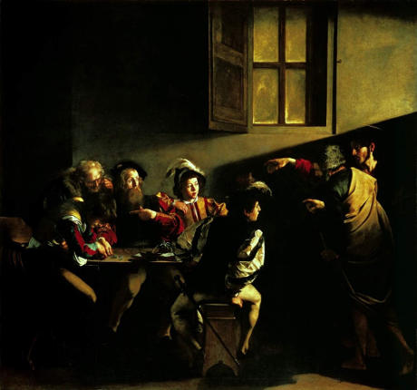 Caravaggio vocazione San Matteo rid