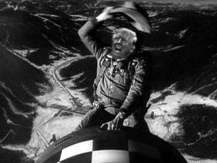 Donald Trump riding the Bomb