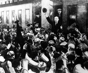 lenin at finland station nthe arrival of russian communist leader FF7RPE