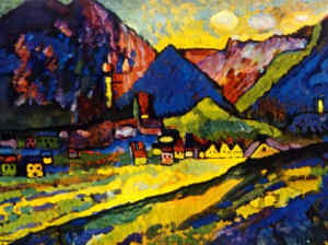 Kandinsky Bavarian Mountain with Village 1909